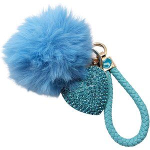 Pomp Pomp Keychain Faux Fur Car Key Accessories Wristlet Key Chain
